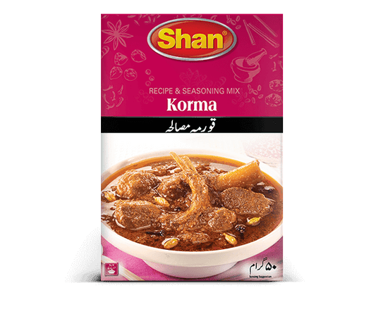 Shan Foods - Qorma Masala - Box - 50 gm - 6 packs