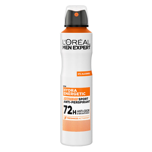 L’Oreal Paris - Men Expert - Hydra Energetic - Extreme Sports - Anti-Perspirant Spray Deodorant - 250 ml