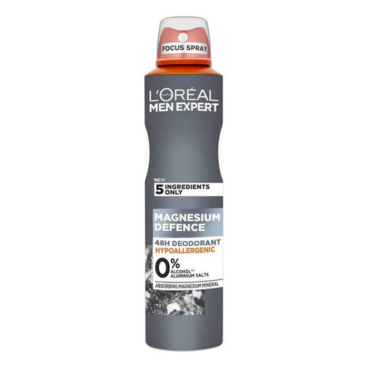 L’Oreal Paris - Men Expert - Magnesium Defence - Hypoallergenic - Anti-Perspirant Spray Deodorant - 250 ml