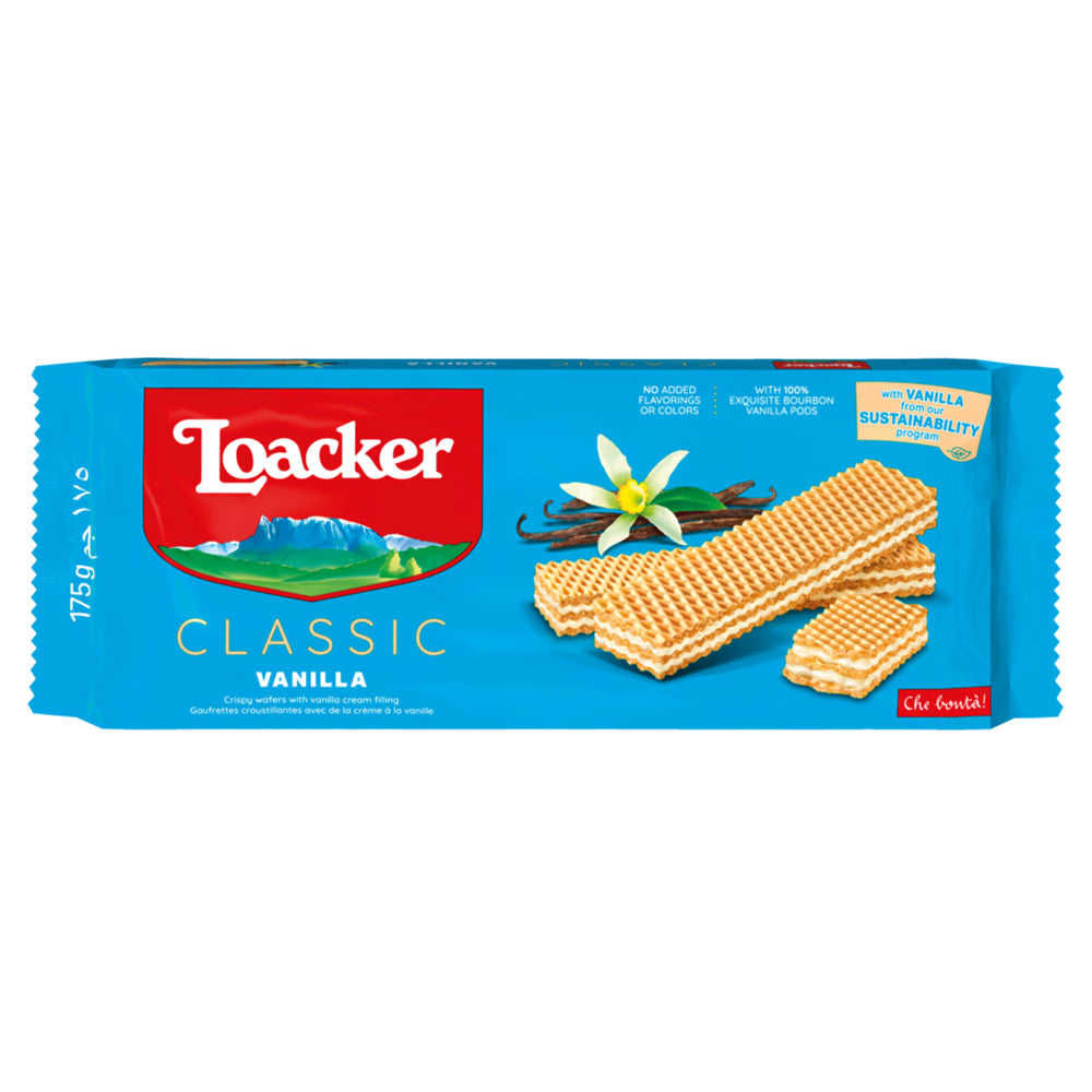 Loacker - Classic Wafer - Vanilla - 175gm - 36 CT