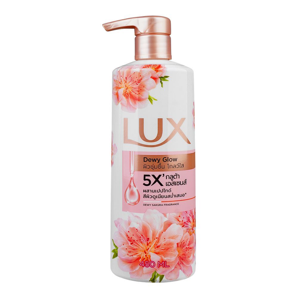 LUX - DEWY GLOW Body Wash - Dewy Sakura Fragrance - 450 ML