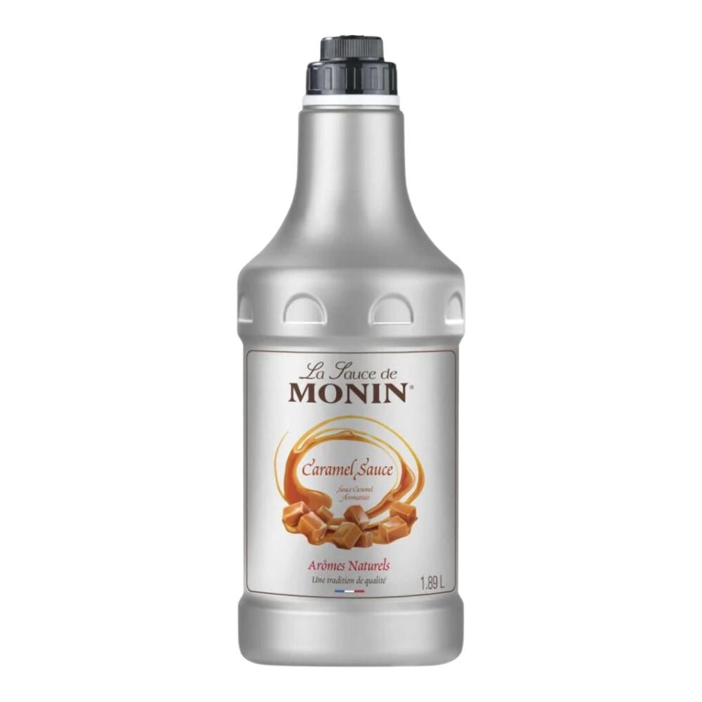 Monin - Caramel Flavored Sauce - Flavoured Syrup - Large - 1890 ml (1.89KG) - Le Sauce De Monin