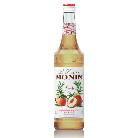 Monin - Peach Syrup - 1000 ml (1L) - Le Sirop De Monin