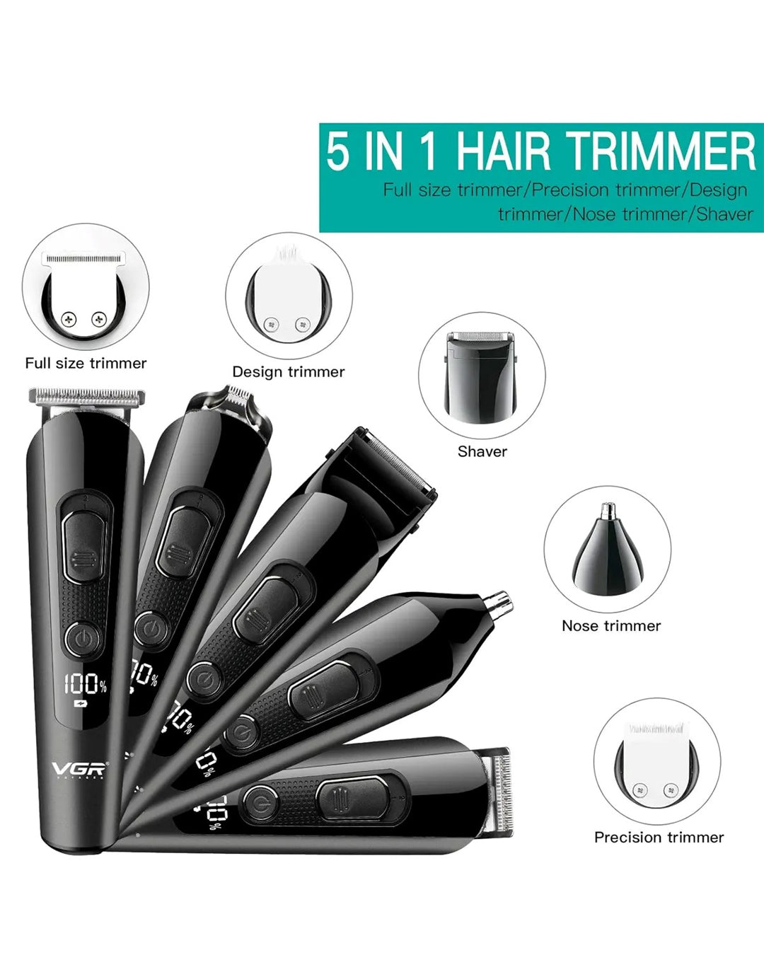 VGR 4-in-1 Multi-Functional Grooming Kit