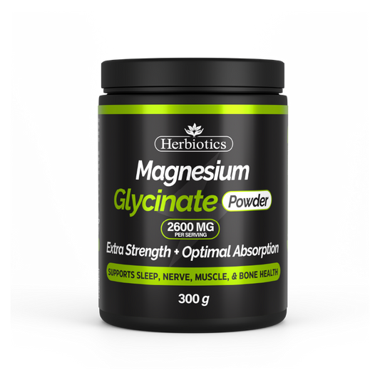 Herbiotics - Magnesium Glycinate - Powder - Standard Pack - Muscle Relaxation