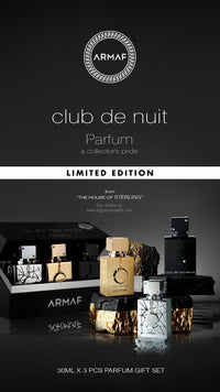 Armaf - Club De Nuit Parfum: A Collector’s Pride - Limited Edition - 30ML X 3PCS