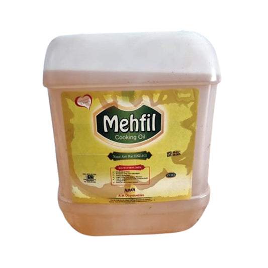 Mehfil - Canola - Pure Cooking Oil - 12 Litres - Jerry Can