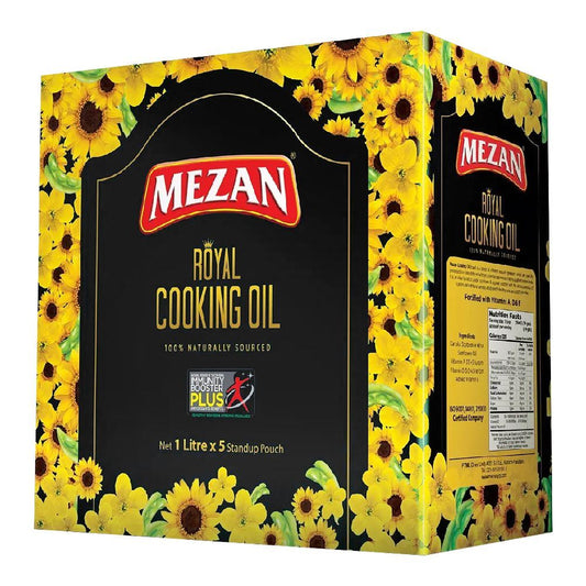 Mezan - Royal Cooking Oil - 5 Litres - 1x5L Pouch