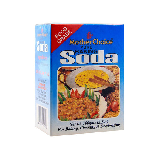 Mother Choice - Pure Baking Soda - 100g - For Baking, Cleaning, Deodorizing - 96 CT