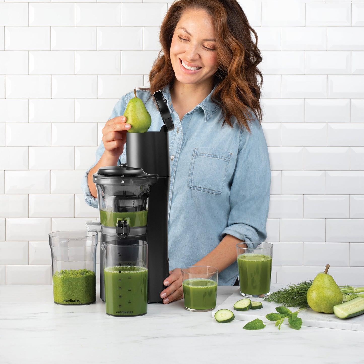 Nutribullet - Slow Juicer - NB-SJ300 - Cold Press Juicing - Alloy Grey - 1 Year Warranty
