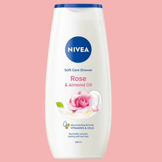 NIVEA - ROSE & Almond Oil - Shower Cream - 250 ml.