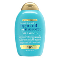 OGX - Shampoo - Hydrate & Repair + Argan Oil of Morocco Extra Strength - 13 Fl Oz (385ml) - For Dry Damaged Hair