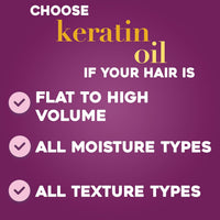 OGX (Organix) - Shampoo - Anti-Breakage + Keratin Oil Fortifying - Anti-Frizz Shampoo for Damaged Hair & Split Ends - 13 Fl Oz (385ml)