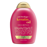 OGX (Organix) - Shampoo - Anti-Breakage + Keratin Oil Fortifying - Anti-Frizz Shampoo for Damaged Hair & Split Ends - 13 Fl Oz (385ml)