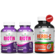 Herbiotics - Biotin Plus - Bundle - 2 Pack - Get Vitamin C Free