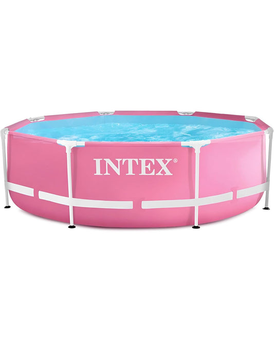 PINK METAL FRAME POOL (8X30 INCH)