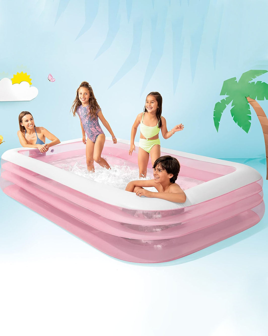 PINK POOL (120X72X22 INCH)