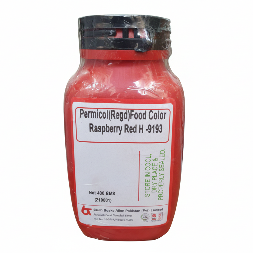 Bush Boake Allen - Raspberry Red H 9193 -Water Soluble Permitted Food Colour - 400g