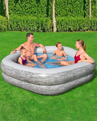 TruPrint Stone Family Pool (7 x 6.9 x 21/2.13m x 2.06m x 53cm)