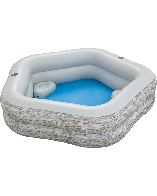 TruPrint Stone Family Pool (7 x 6.9 x 21/2.13m x 2.06m x 53cm)