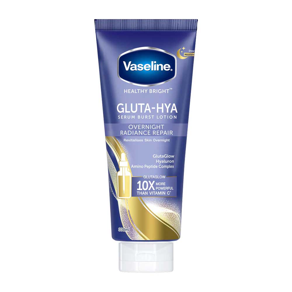 Vaseline - GLUTA-HYA - OVERNIGHT RADIANCE REPAIR - SERUM BRUST LOTION - ( 1X12 ) 300ml