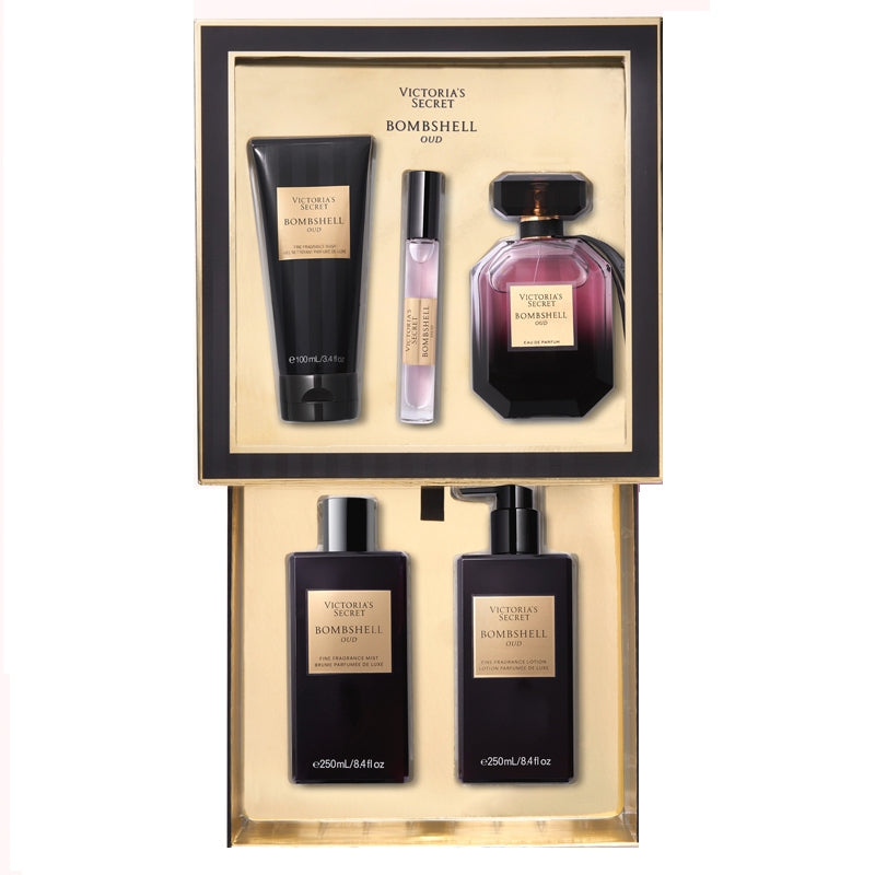 Victoria's Secret - Bombshell Oud - Gift set For Women - EDP - 100ml/ - EDP - 7ml / Fragrance wash / fragrance mist / fragrance lotion