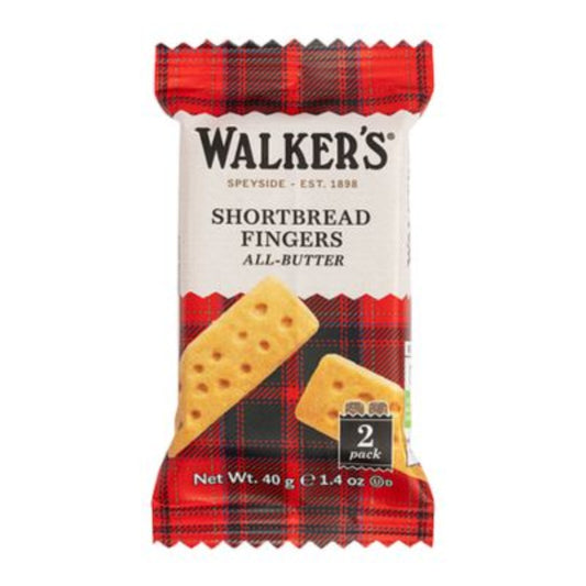 WALKER'S - Shortbread Fingers - 2 pcs - 40 gm - Crtn / 24 Each