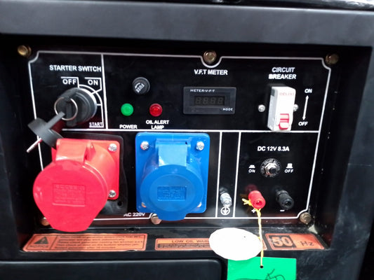 Angel - AG 10000 W-SE 8.0 KVA ( 6500 Watts)( THREE-PHASE ) Diesel -  Canopy - Generator