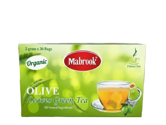 Mabrook - OLIVE LEAF GREEN TEA - 2gm Tea Bag x 30 Bags per Box / 10 Boxes per Carton