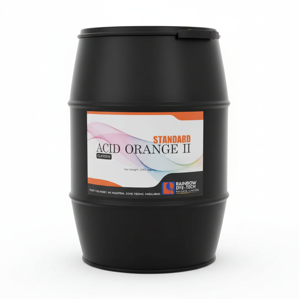 ACID ORANGE II STANDARD ( C.I. # 15510 ) INDUSTRIAL DYE CHEMICAL - NW 25kg Drum Approx.
