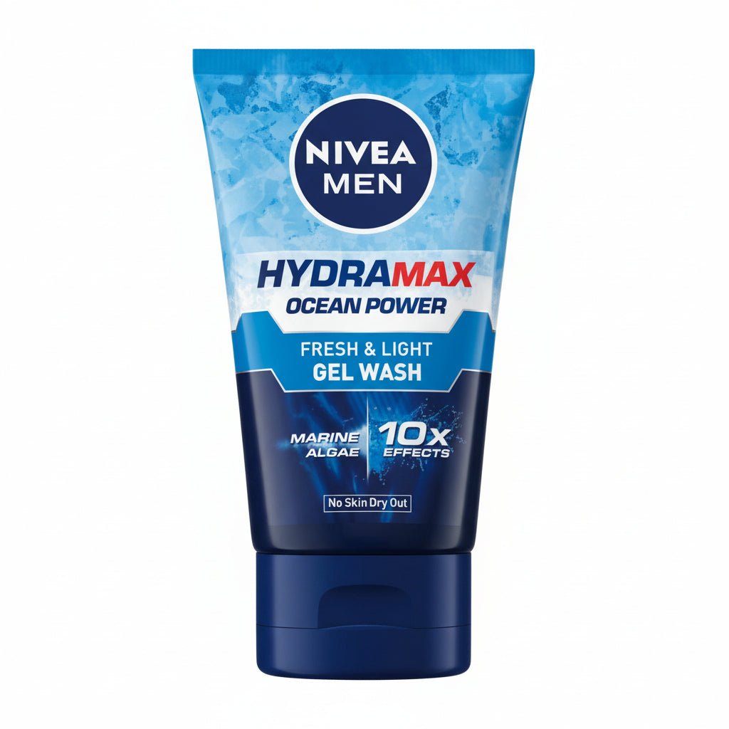 NIVEA MEN - HYDRA MAX - OCEAN POWER - FACE WASH GEL - 100gm
