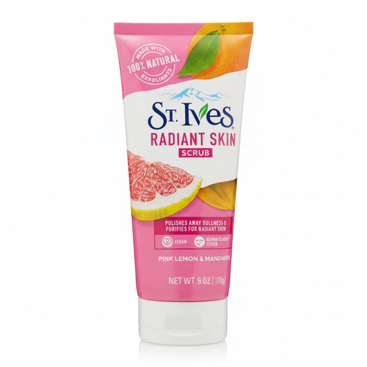 St. Ives - RADIANT SKIN SCRUB - PINK LEMON & MANDARIN ORANGE - 170g - USA