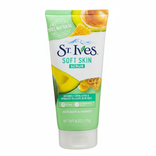 St. Ives - SOFT SKIN SCRUB - AVOCADO & HONEY - 170g - USA
