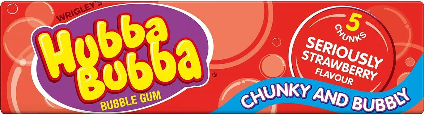 Wrigley's - Hubba Bubba - Bubble Gum - Seriously Strawberry - Box ( 20 X 35g ) - 700g