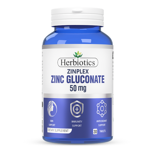 Herbiotics - Zinplex - Supplement - 50MG - Zinc Gluconate