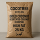 Cocotree - Ceylon - Dried Coconut - Desiccated Coconut (Khopra) High Fat - 25 KG - کھوپرا