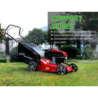 LEO - LM46-L - Garden Lawnmower - 139cc - 4HP - Petrol Engine - Self Propelled - European Standard