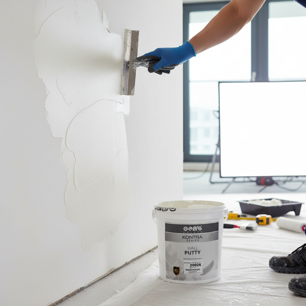 Gobi’s Paint - Kontra Series - Wall Putty (Lappi) - 20 KG (Drum Pack) - For Walls & Ceilings