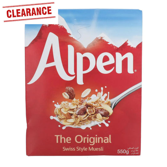 Alpen - Original Muesli - Swiss Style Muesli - Breakfast Cereal - 550 gm - Best Before 09-23