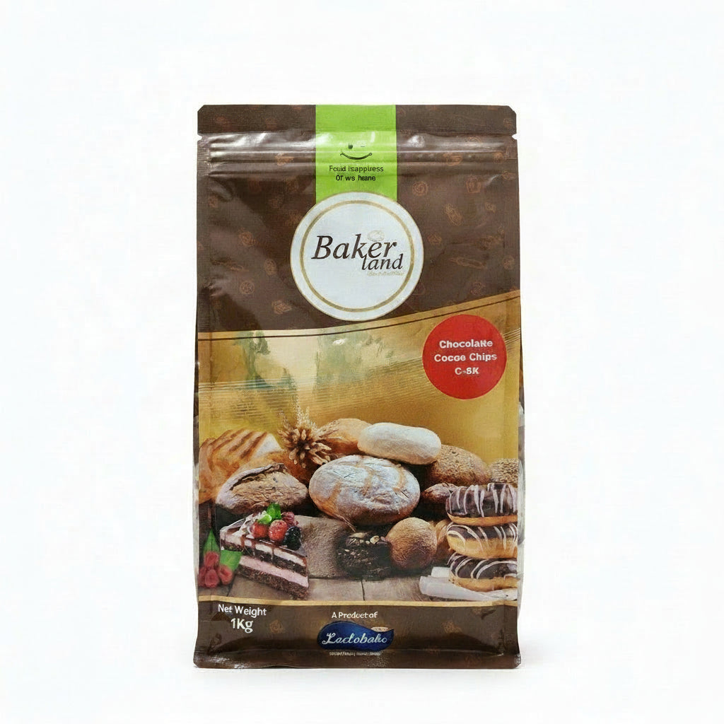 Lactobake - Baker land - Chocolate Chips - Premium - Chocolade Cocoa Chips - C8K - 1 KG