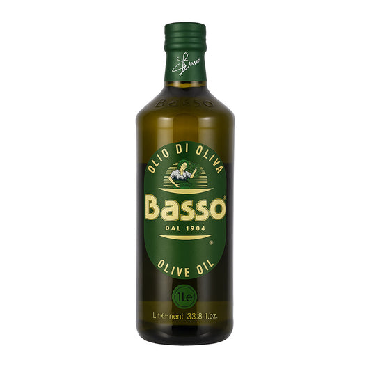 Basso - Olio De Oliva - Italian - Pure Olive Oil - 1000 ML (1L)