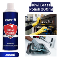 Kiwi - Brass Polish - For All Metal Surfaces - 200ml