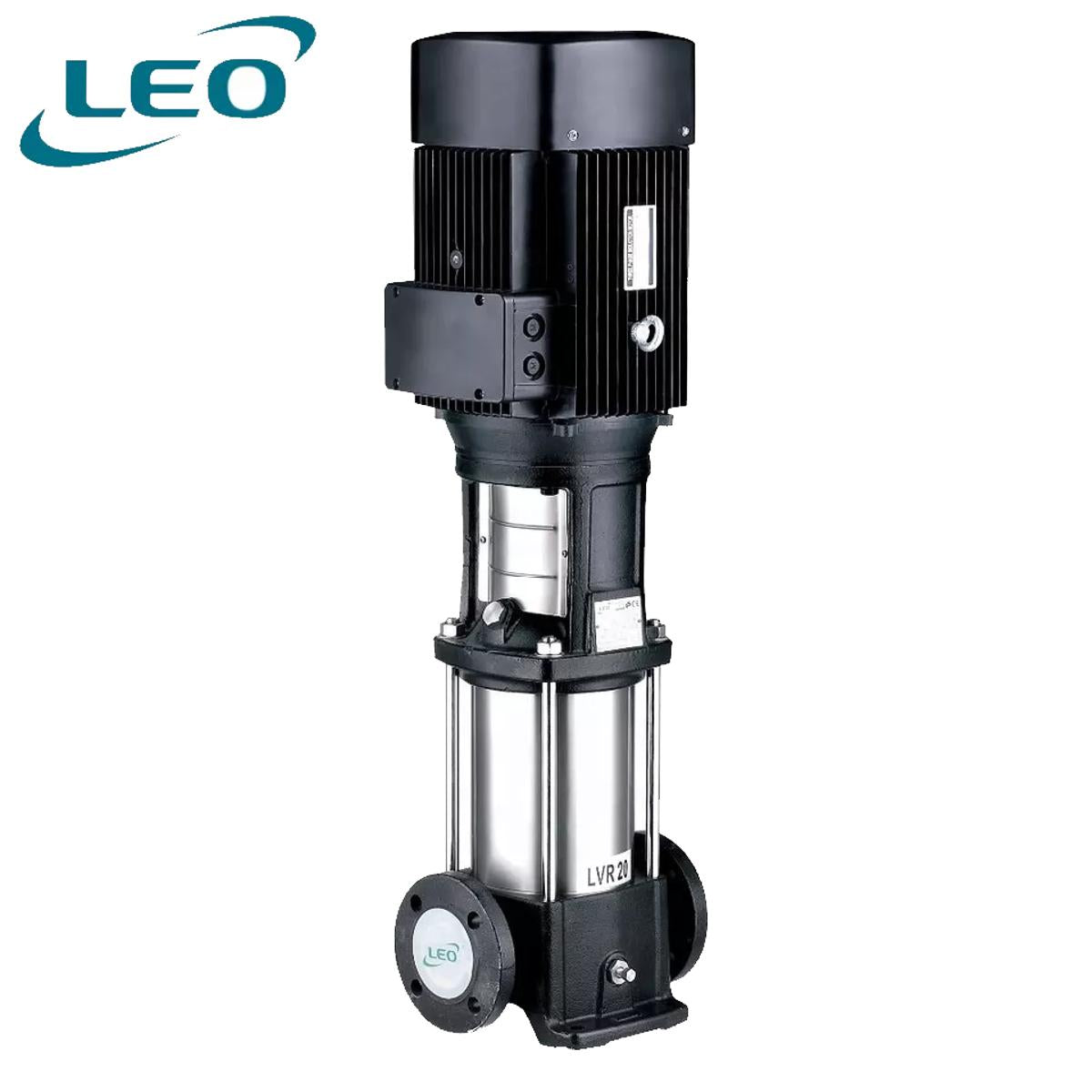 LEO - LVR-4-20 - 4000 W - 5.5 HP (IE2) - Vertical Multistage Booster - HIGH PRESSURE Pump - SIZE 1 1-4" X 1 1-4" - THREE PHASE - European STANDARD