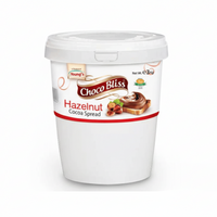 ChocoBliss - Hazelnut Spread Bucket - 3kg - Pastry Filling & Crepes - Pack of 2