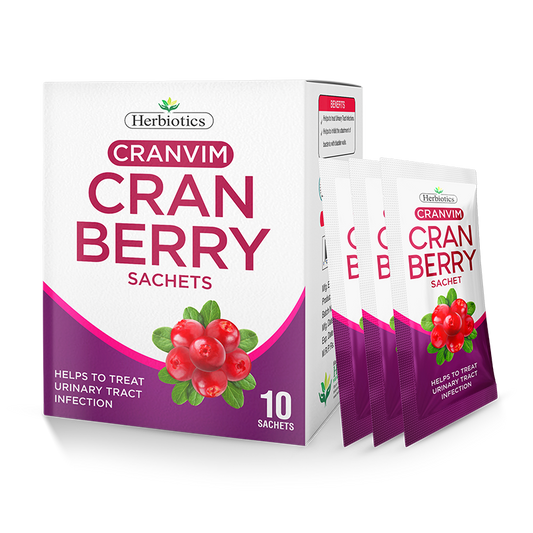 Herbiotics - Cranvim - Sachets - Standard Pack - Urinary Tract Health