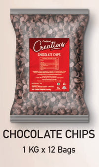 Candyland Creations - Chocolate Chips - 1 KG x 12 Packs