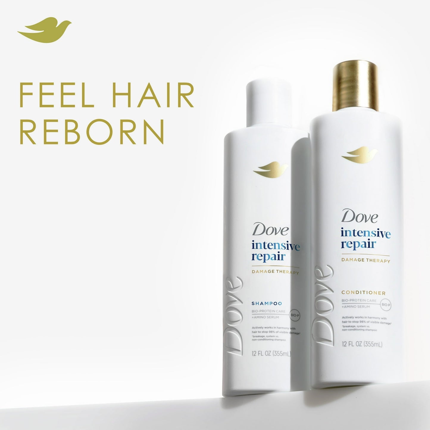 Dove - Damage Therapy - Intensive Repair - Shampoo - 355ML (12 oz) - Bio-Protein Care Technology & Amino Serum