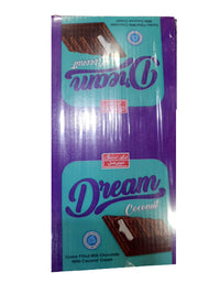 Shirin Asal - Dreams - Coconut Filled Chocolate Bar - Box Of 24 - 24 gm