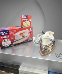 RAF 400W Energy Saving Dry Iron – Low Power UPS, Inverter & Solar Compatible Clothes Press Iron with Temperature Control
