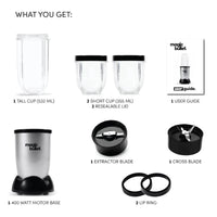 Nutribullet - Personal Blender - MB4-1012 - Daily Smoothies - Silver - 1 Year Warranty